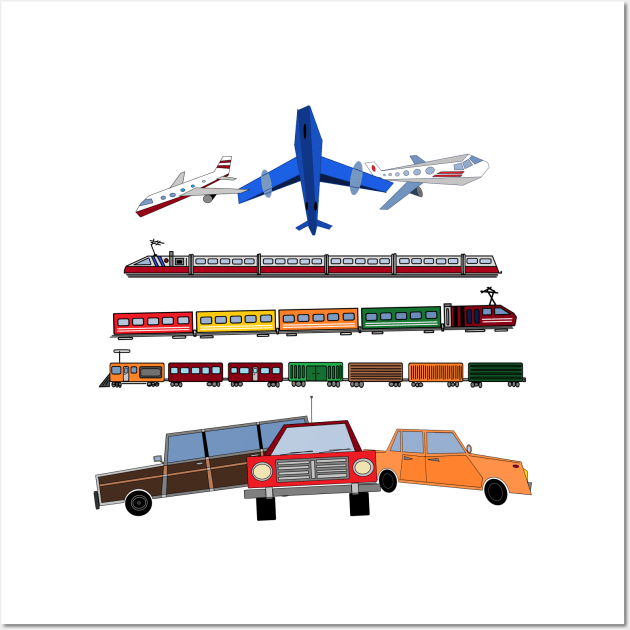 Planes, Trains and Automobiles Wall Art by TenomonMalke